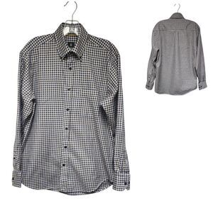 Robert Talbott Mens Plaid Long Sleeve Button Down Shirt Multicolor Size Medium